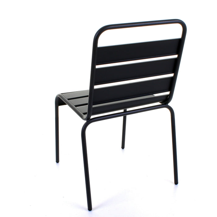 Slatted Bistro Chair - Sand Grey