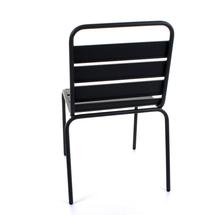 Slatted Bistro Chair - Sand Grey