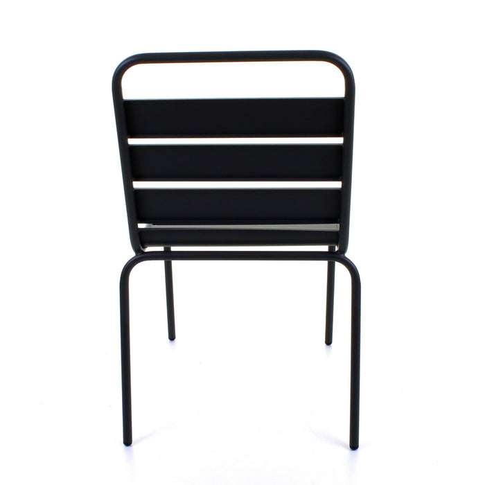 Slatted Bistro Chair - Sand Grey