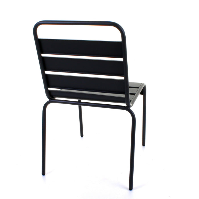 Slatted Bistro Chair - Sand Grey