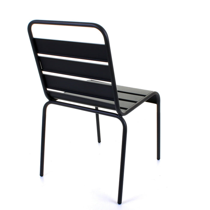 Slatted Bistro Chair - Sand Grey