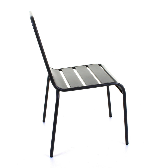 Slatted Bistro Chair - Sand Grey