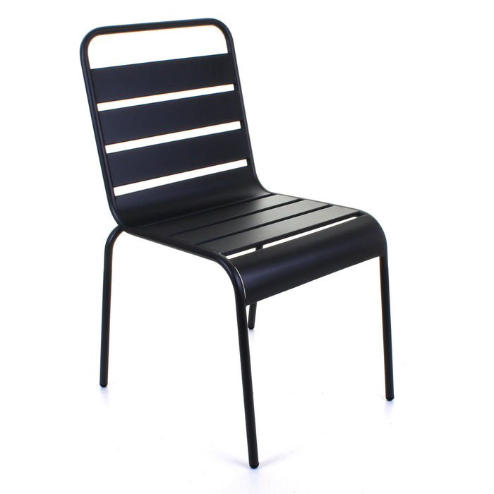 Slatted Bistro Chair - Sand Grey