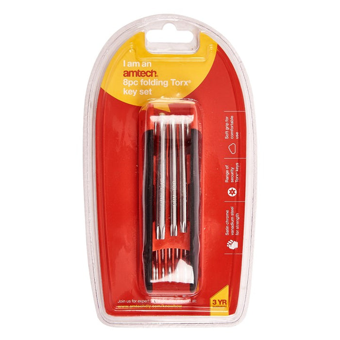 Folding Torx Key Set 8pc