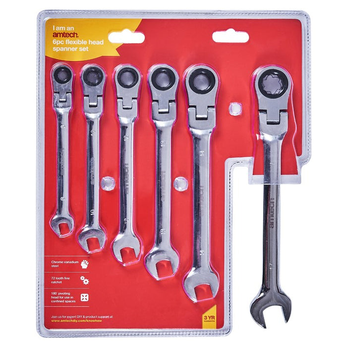 Flexible Gear Spanner Set 5pc