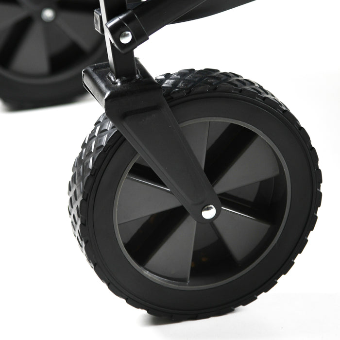 Extra Large Foldable Garden Cart - Grey