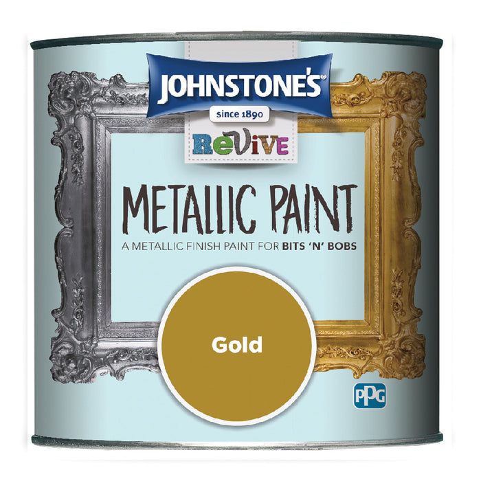 Johnstone's Metallic Paint Gold 375ml