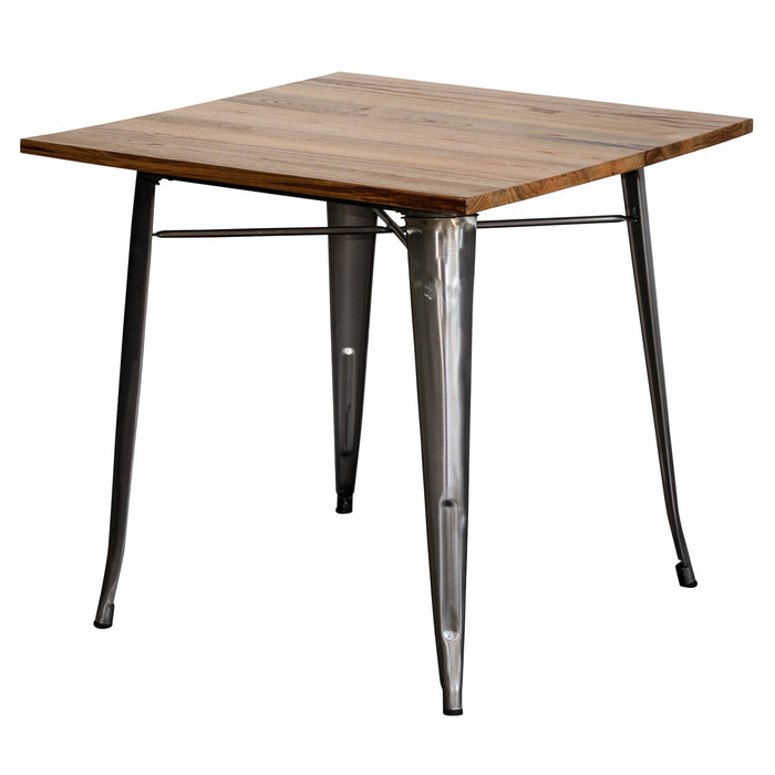 5PC Enna Table & Siena Chair Set - Steel