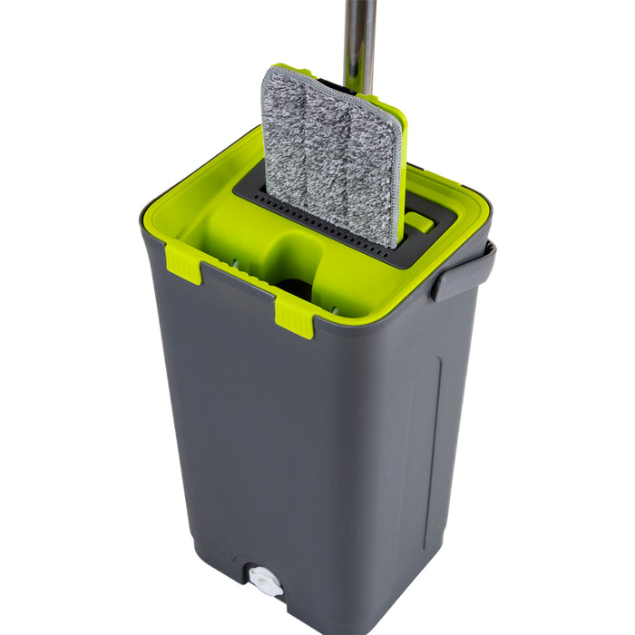 Self Wash & Dry Flat Mop & Bucket Set