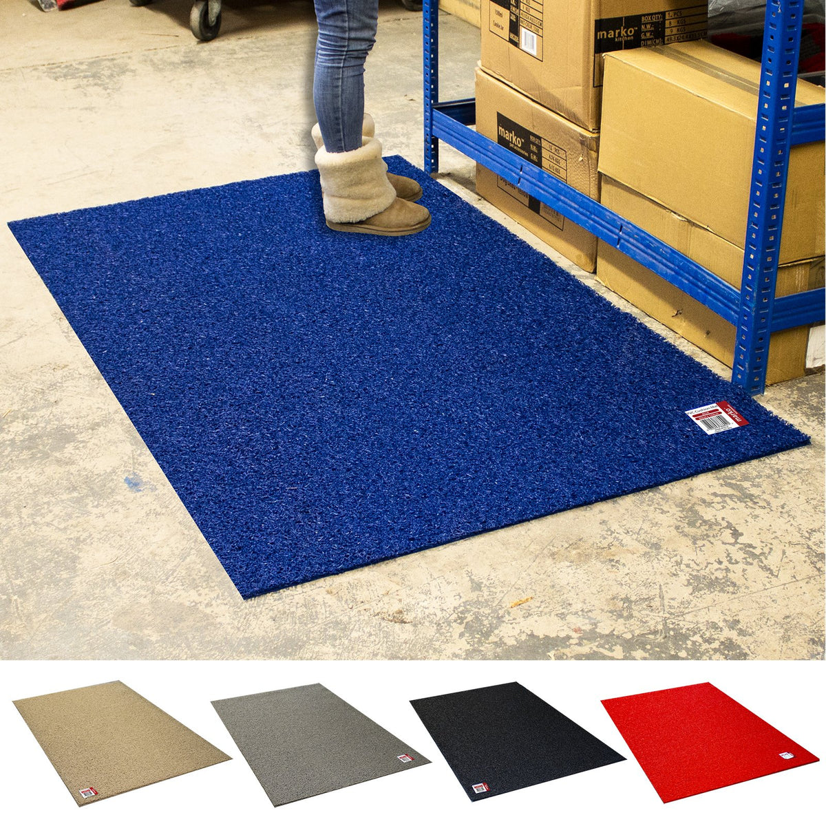 PVC Cushion Coil Mats - 0.9M x 1.5M - In Store — JMart Warehouse