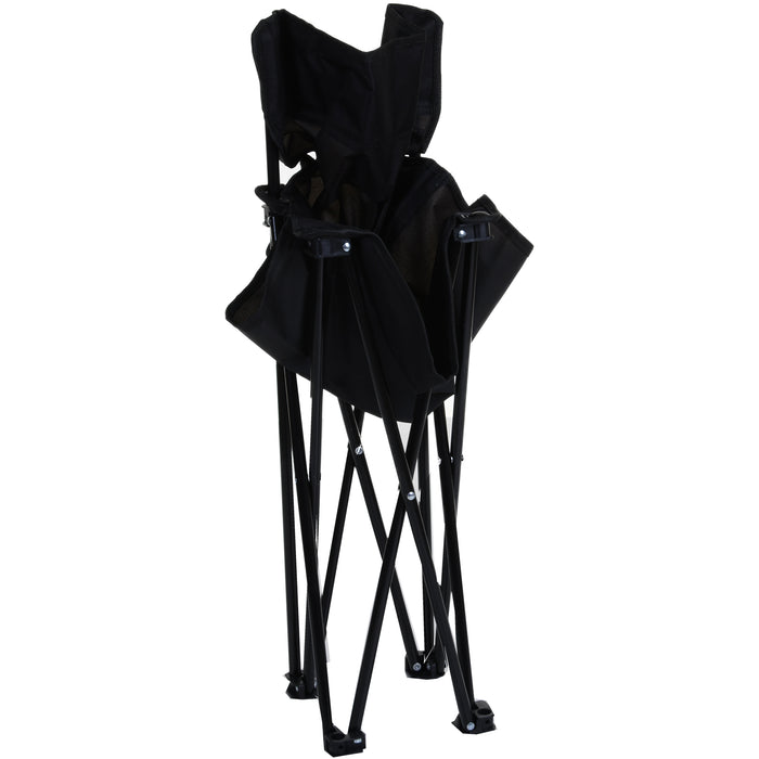 3PC Camping Chair and Table Set - Black