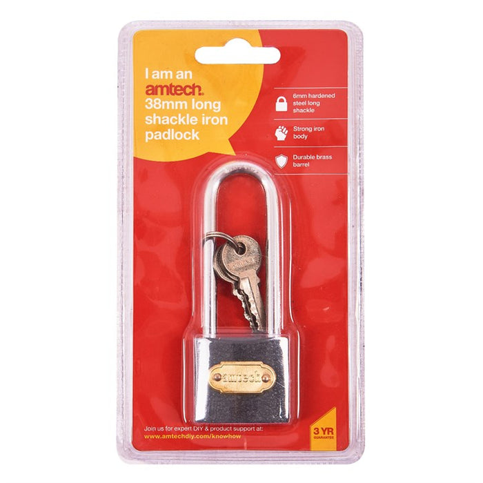 Padlock Long Shackle 38mm