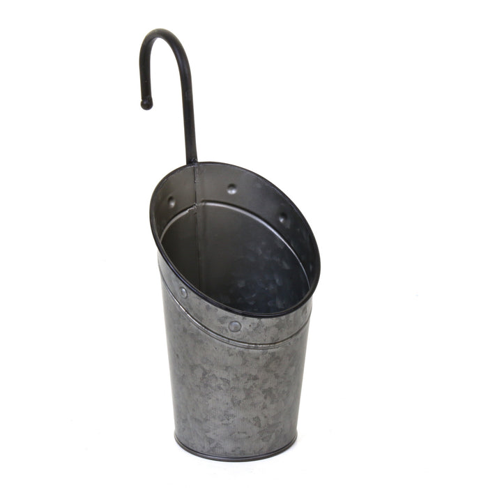 Galvanised Hanging Hook Planters