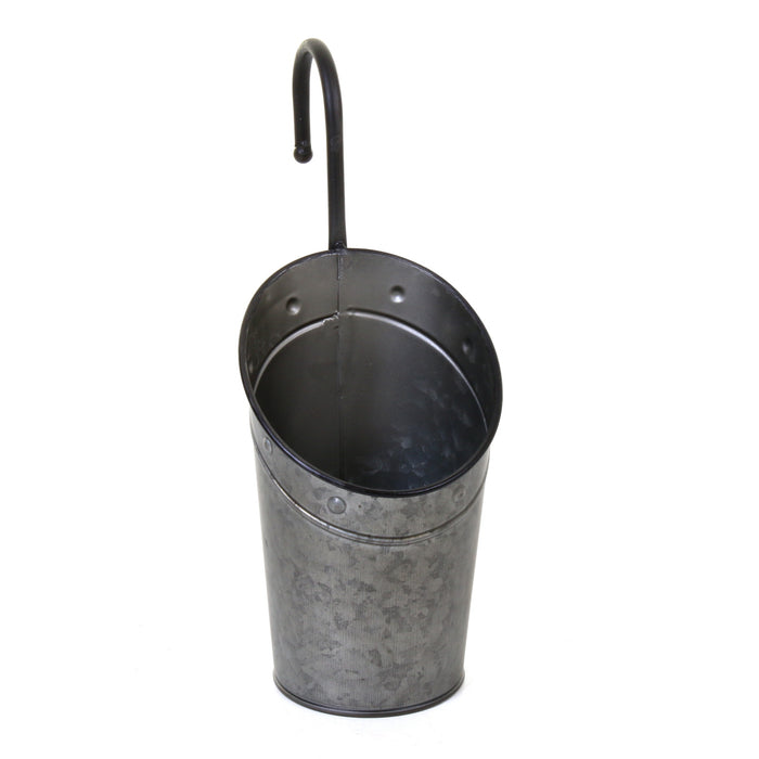Galvanised Hanging Hook Planters