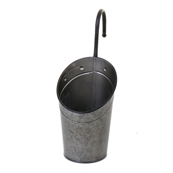 Galvanised Hanging Hook Planters