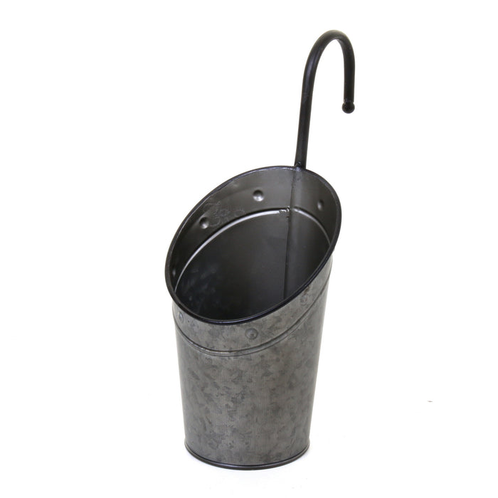 Galvanised Hanging Hook Planters