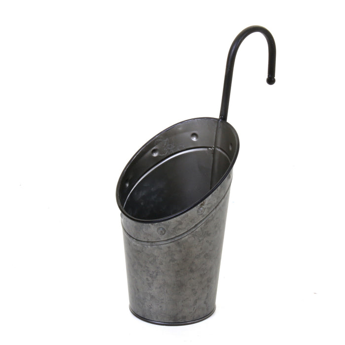 Galvanised Hanging Hook Planters