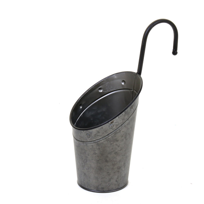Galvanised Hanging Hook Planters