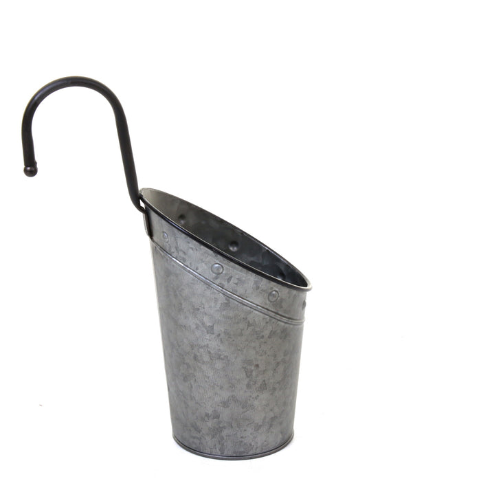 Galvanised Hanging Hook Planters