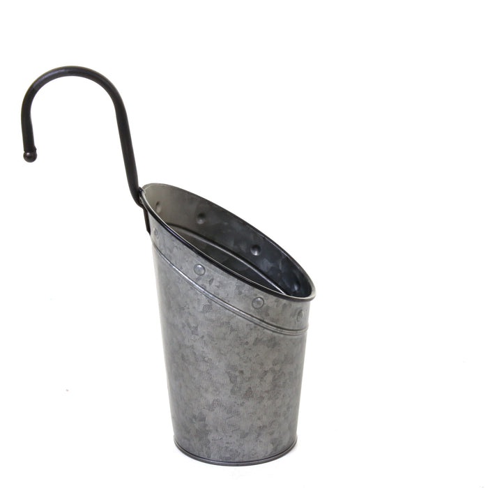 Galvanised Hanging Hook Planters