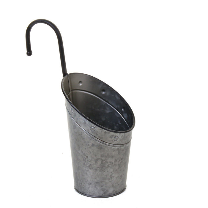 Galvanised Hanging Hook Planters