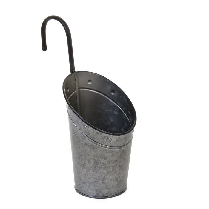 Galvanised Hanging Hook Planters