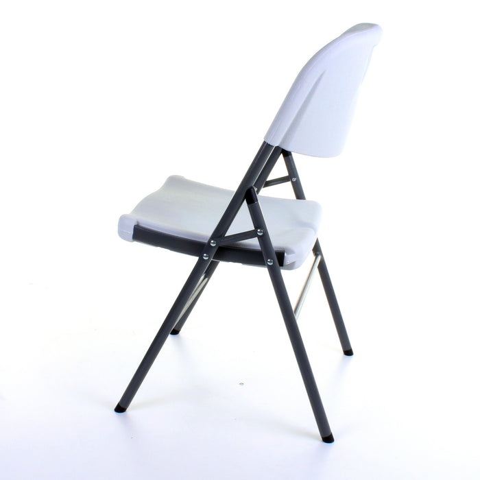 Blow Moulded White Folding Chair
