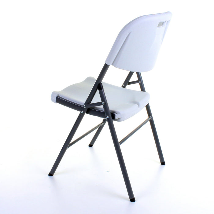 Blow Moulded White Folding Chair