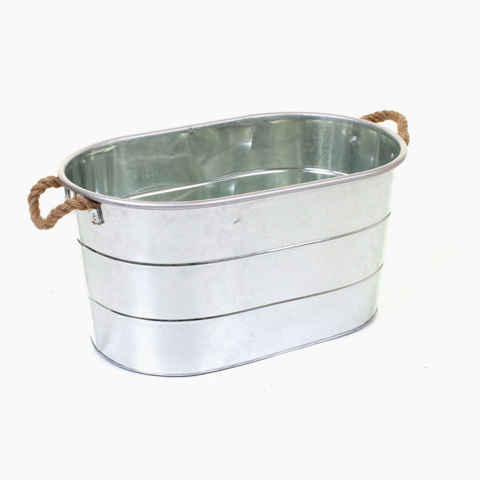 Whitecastle Galvanised Planter