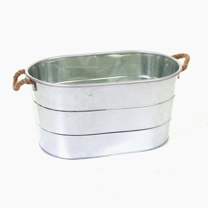 Whitecastle Galvanised Planter