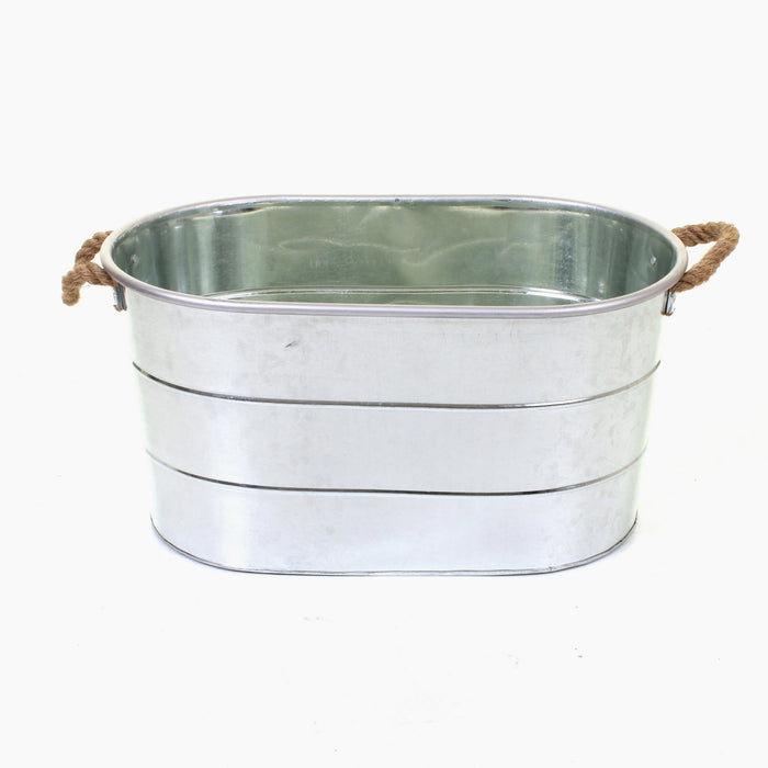 Whitecastle Galvanised Planter
