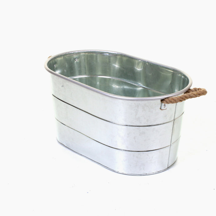 Whitecastle Galvanised Planter