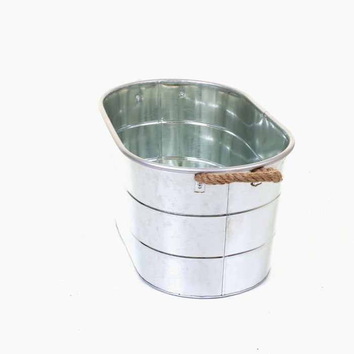 Whitecastle Galvanised Planter