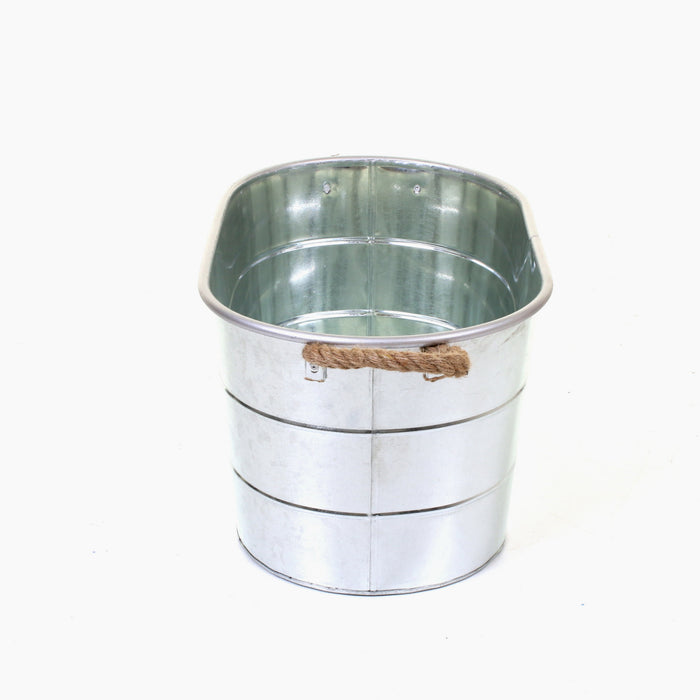 Whitecastle Galvanised Planter