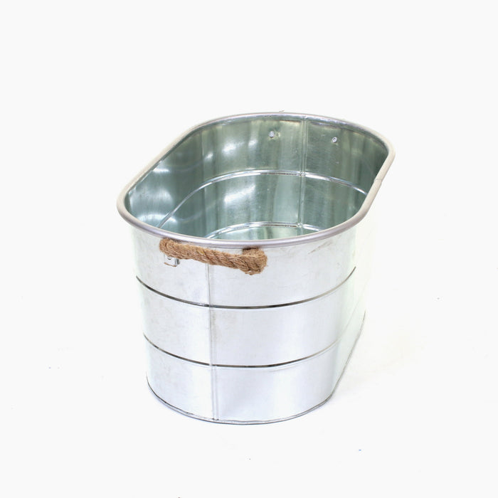 Whitecastle Galvanised Planter