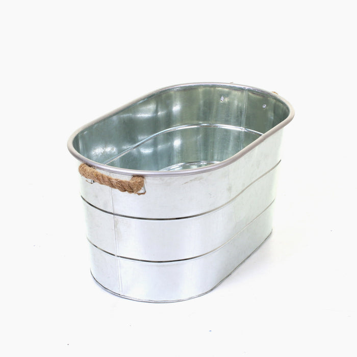 Whitecastle Galvanised Planter