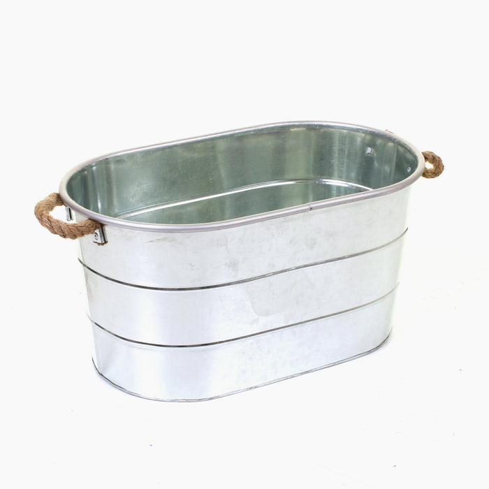 Whitecastle Galvanised Planter
