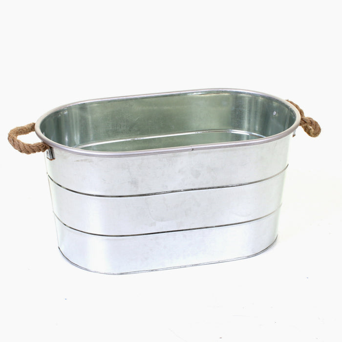 Whitecastle Galvanised Planter