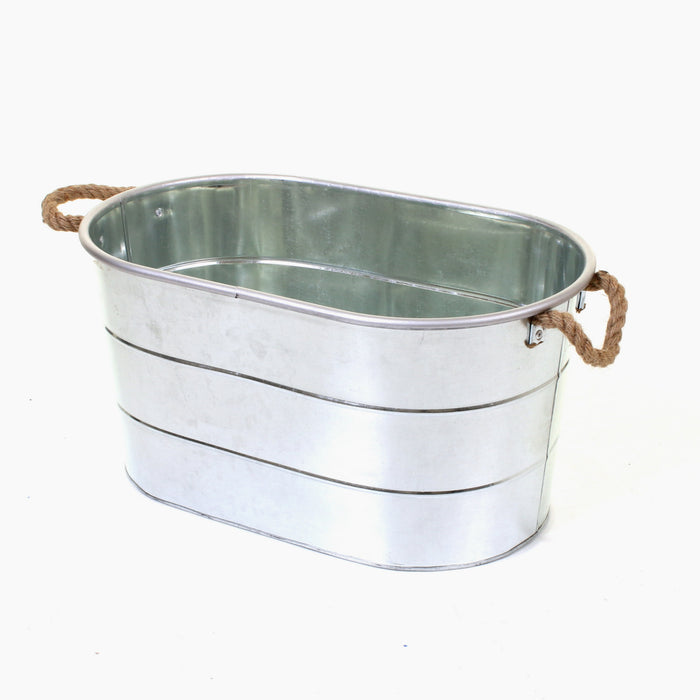 Whitecastle Galvanised Planter