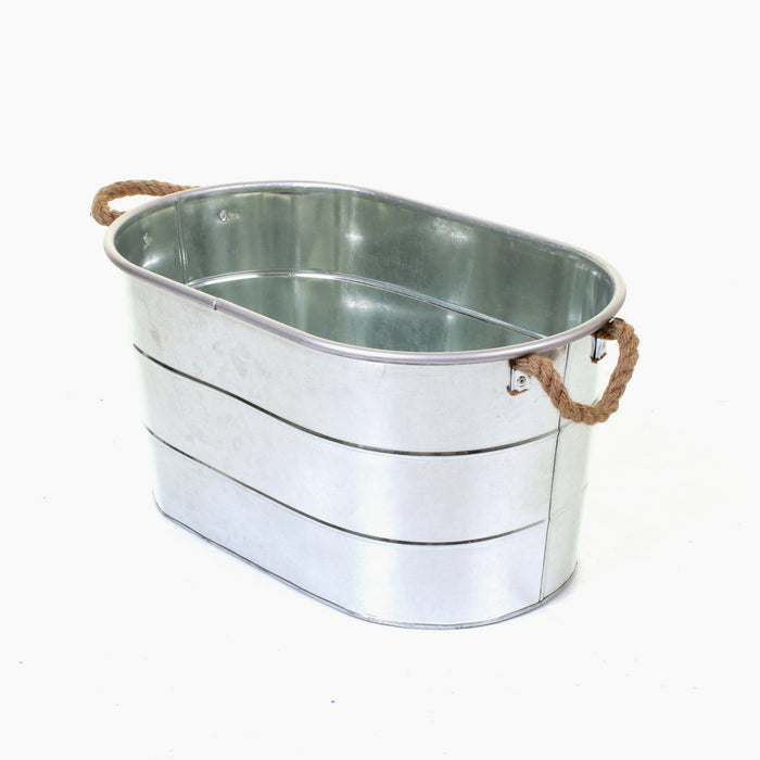 Whitecastle Galvanised Planter