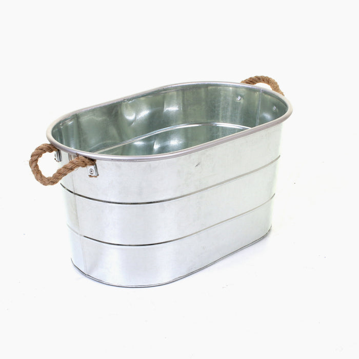 Whitecastle Galvanised Planter