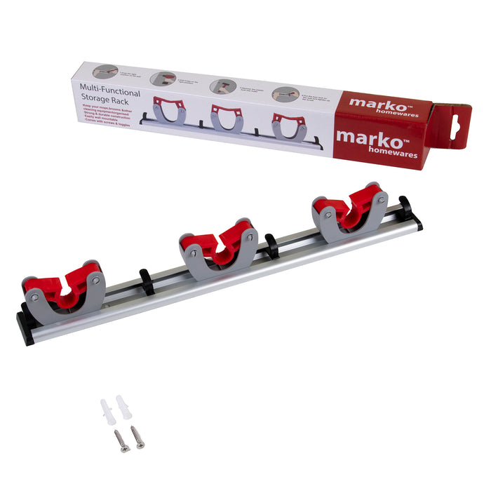 Multi-Functional Storage Rack - 4 Hook/3 Holder