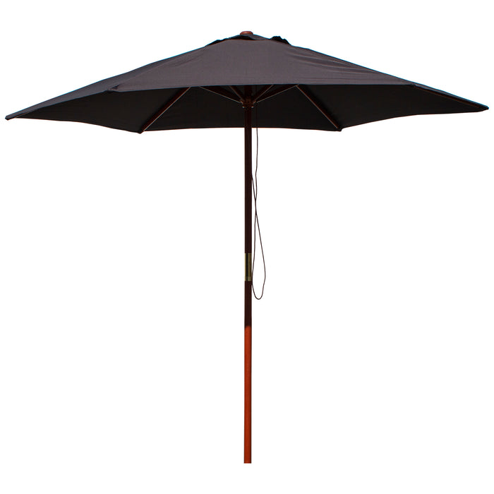2.5M Wooden Parasol by