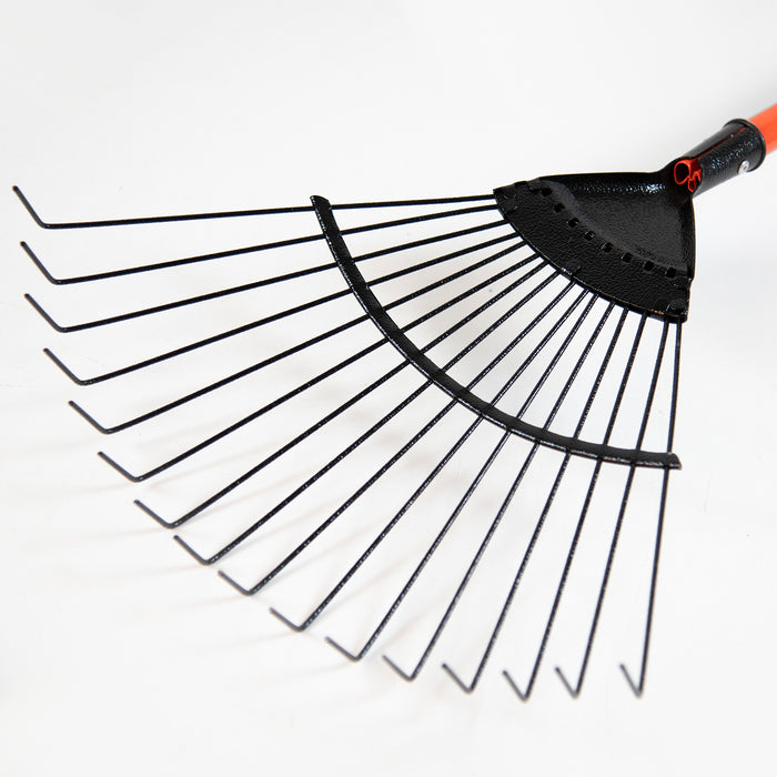 16 T Metal Lawn Rake - Short Handle