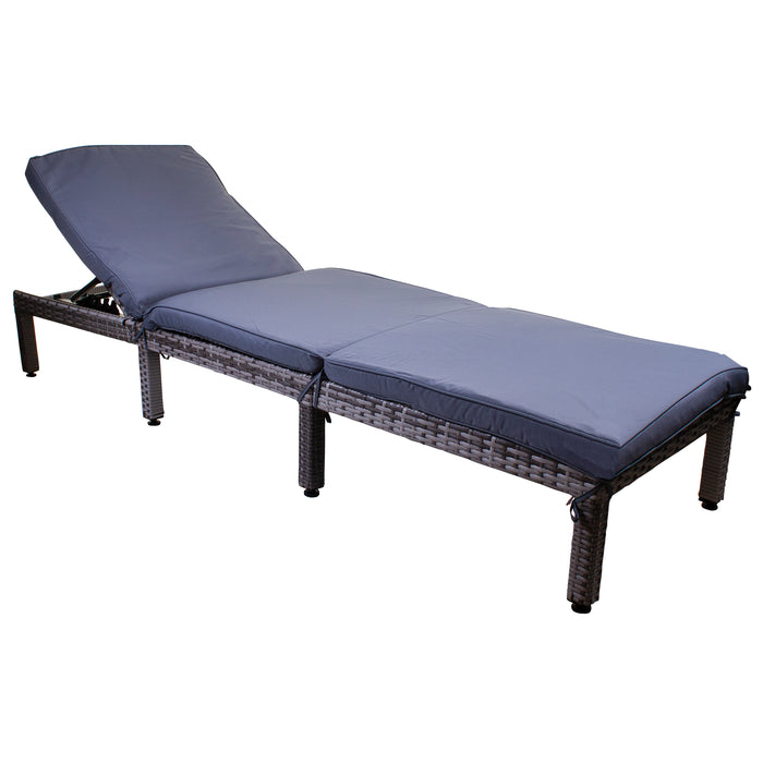 Dominica Sun Lounger - Grey