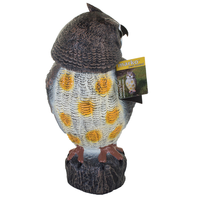 Decoy Owl with Spinning Head