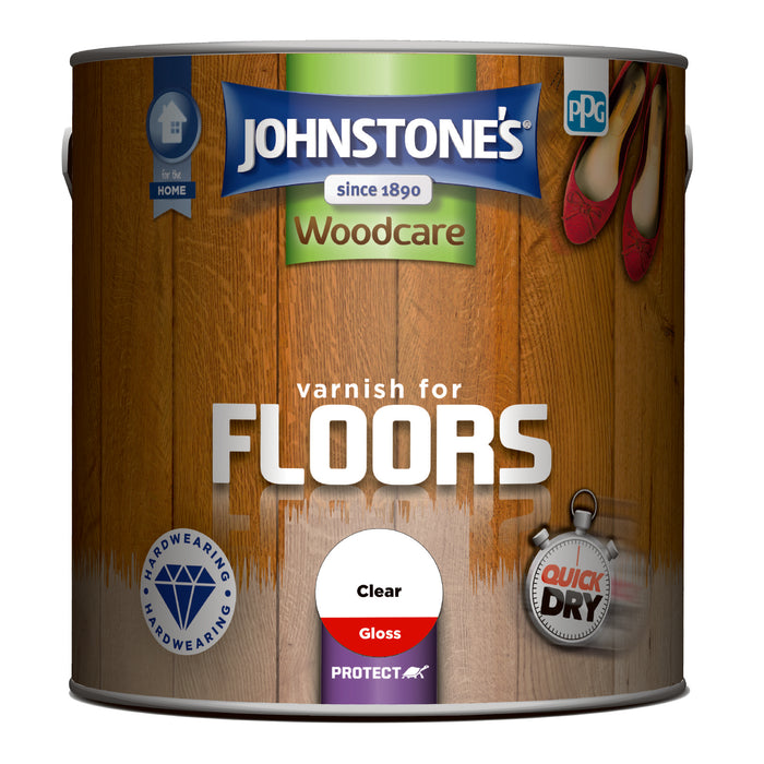 Johnstone's Varnish For Floors Gloss Clear 2.5L