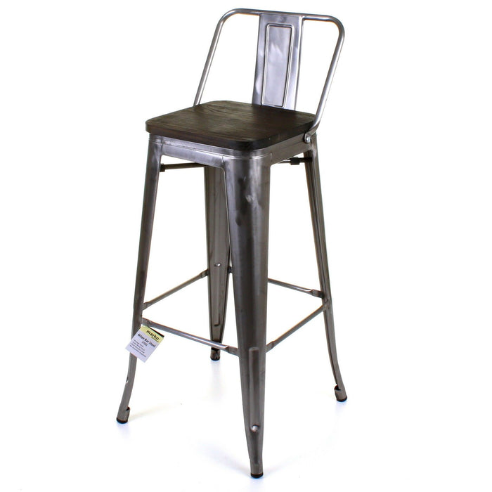 Tolix Style Milan Bar Stool - Steel