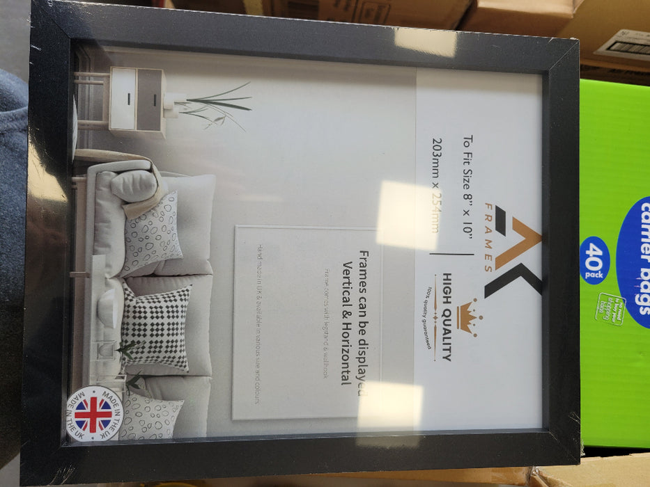 NDL 10x8 Black Photo Frame