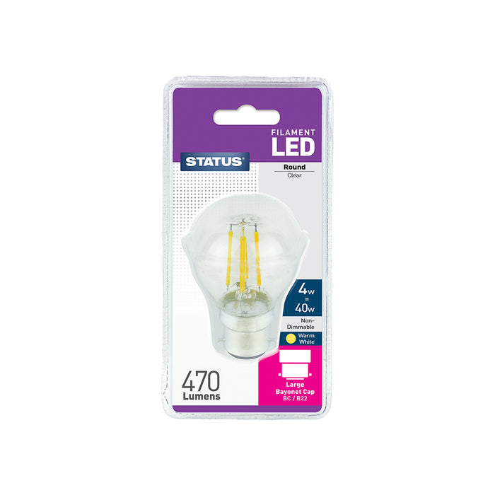 Filament LED Round BC